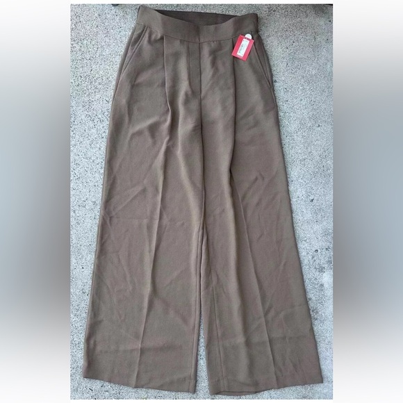 Spanx NWT Crepe Pleated Trouser Pant Size Medium - Picture 2 of 7